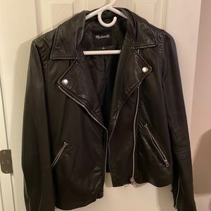 Madewell Washed Leather Motorcycle Jacket